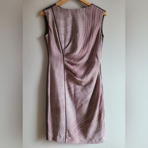 Tahari draped sheath dress
